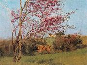John William Godward Blossoming Red Almond oil painting on canvas